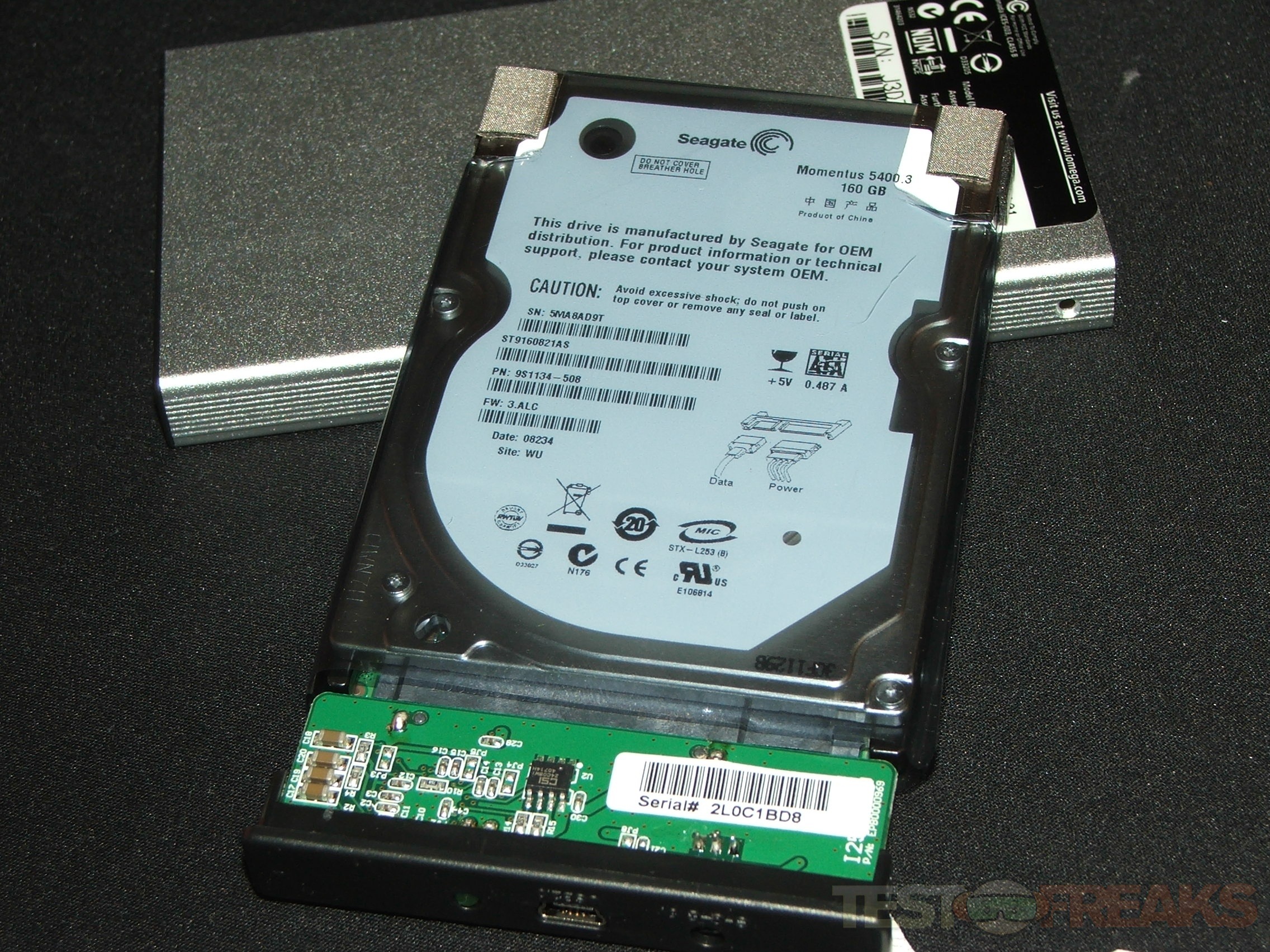 Iomega 160gb 2.5" Silver Portable Hard Drive USB Technogog