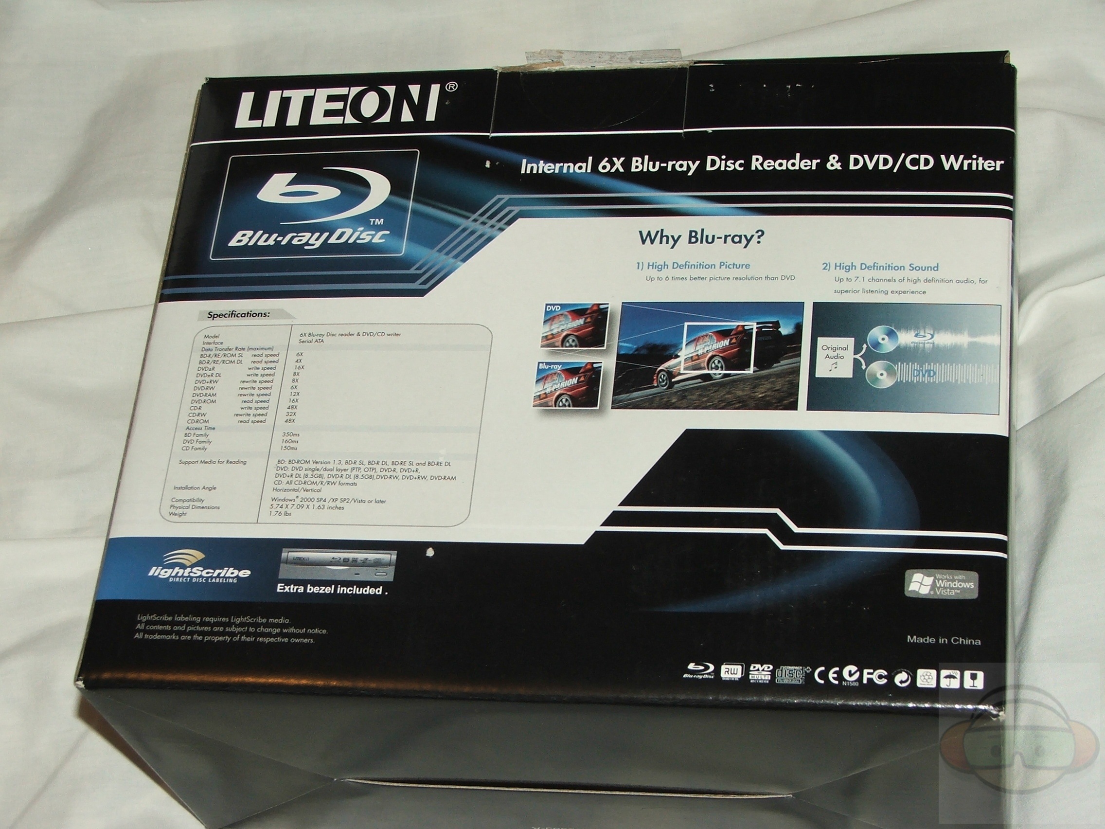 Liteon iHES206 Internal 6x Bluray Disc Reader and DVD/CD Writer Technogog