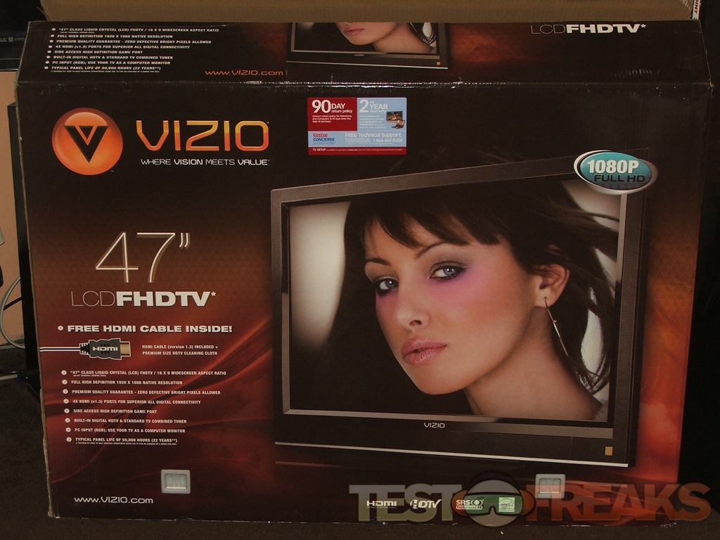 Vizio 47" LCD FHDTV VO47L Technogog
