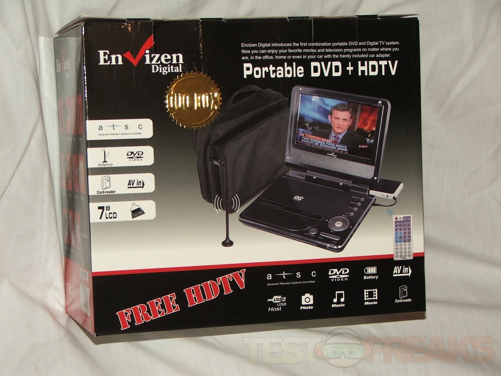 Envizen Digital Duo Box – Portable Digital TV + DVD Player | Technogog